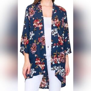 Pink Clover Floral Cardigan